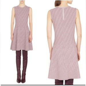 WOMENS AKRIS PUNTO FIT AND FLARE KNIT DRESS, SIZE 2